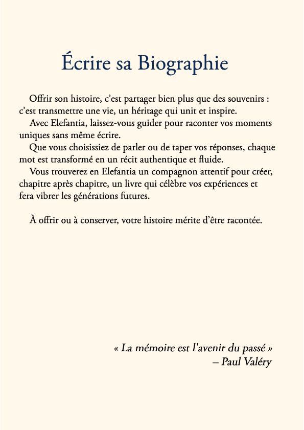 Premium (My story in books) with booklet "Write your Biography"