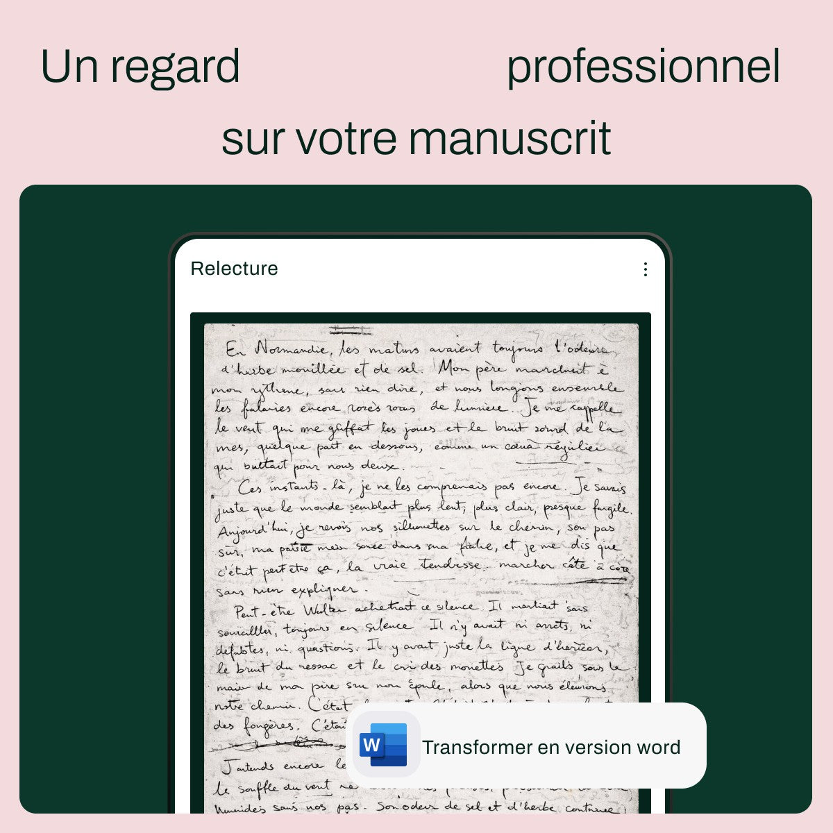 My manuscript in books