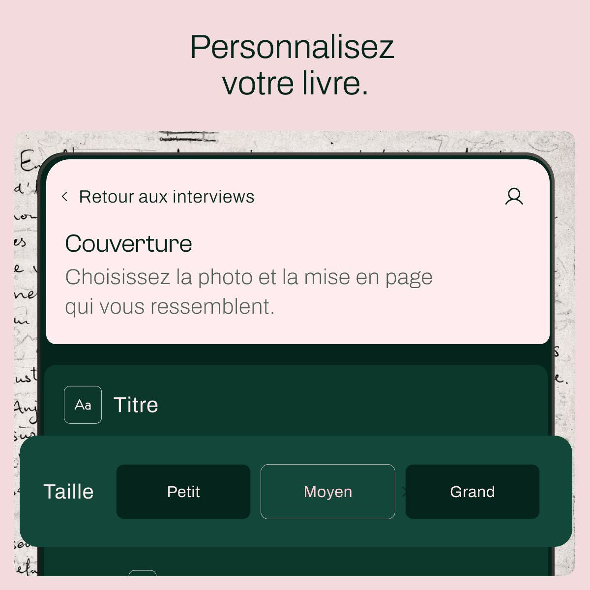 Mon manuscrit en livres
