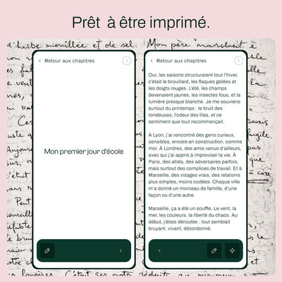 Mon manuscrit en livres